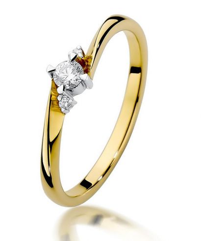 Prsteň Bonore - Zlato 585 - Diamant 0,1 ct
