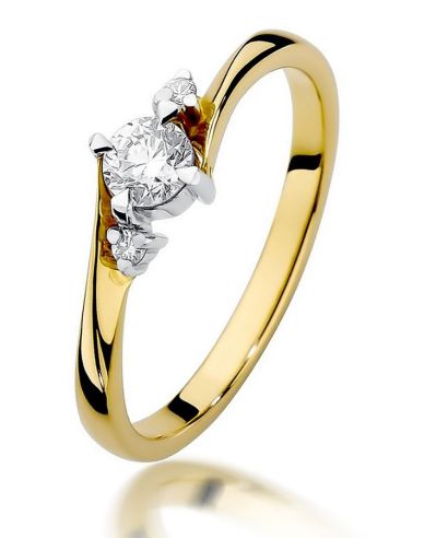 Prsteň Bonore - Zlato 585 - Diamant 0,25 ct