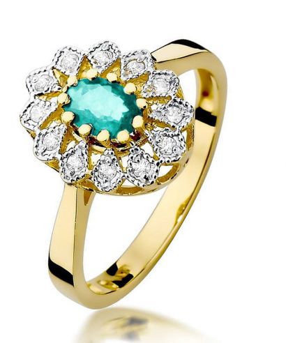 Prsteň Bonore - Zlato 585 - Smaragd 0,4 ct