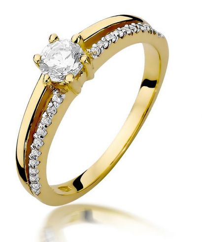 Prsteň Bonore - Zlato 585 - Diamant 0,3 ct