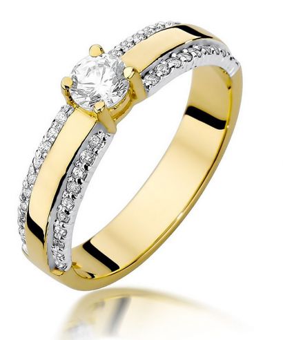Prsteň Bonore - Zlato 585 - Diamant 0,25 ct