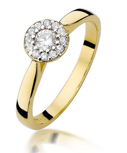 Prsteň Bonore - Zlato 585 - Diamant 0,12 ct
