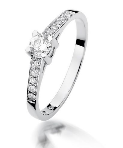 Prsteň Bonore - Biele Zlato 585 - Diamant 0,3 ct