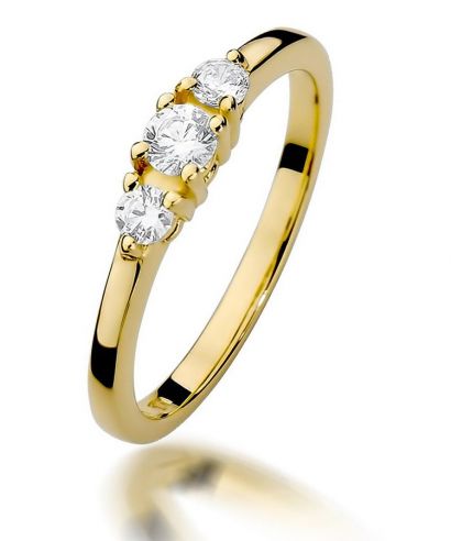 Prsteň Bonore - Zlato 585 - Diamant 0,15 ct