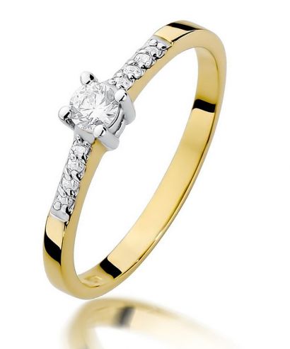Prsteň Bonore - Zlato 585 - Diamant 0,15 ct