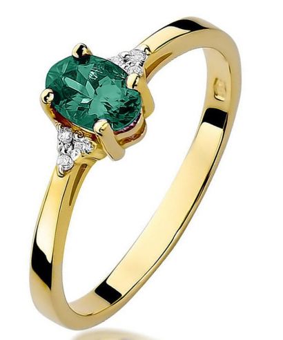Prsteň Bonore - Zlato 585 - Smaragd 0,4 ct