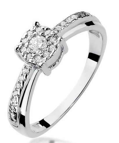Prsteň Bonore - Biele Zlato 585 - Diamant 0,08 ct