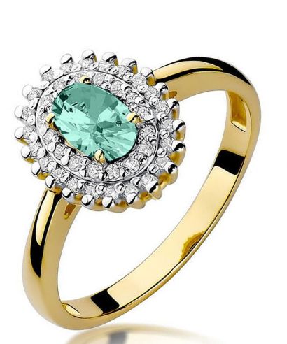 Prsteň Bonore - Zlato 585 - Smaragd 0,4 ct