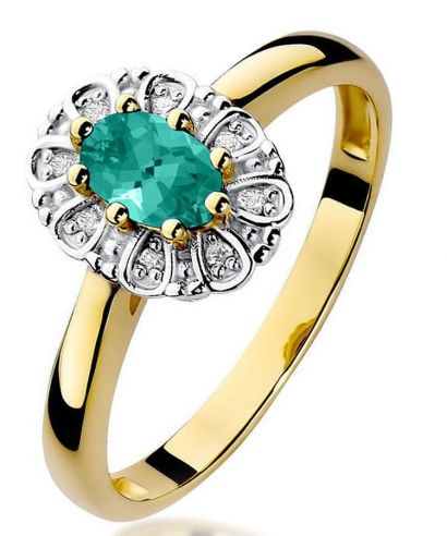 Prsteň Bonore - Zlato 585 - Smaragd 0,4 ct