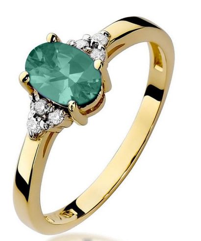 Prsteň Bonore - Zlato 585 - Smaragd 0,8 ct