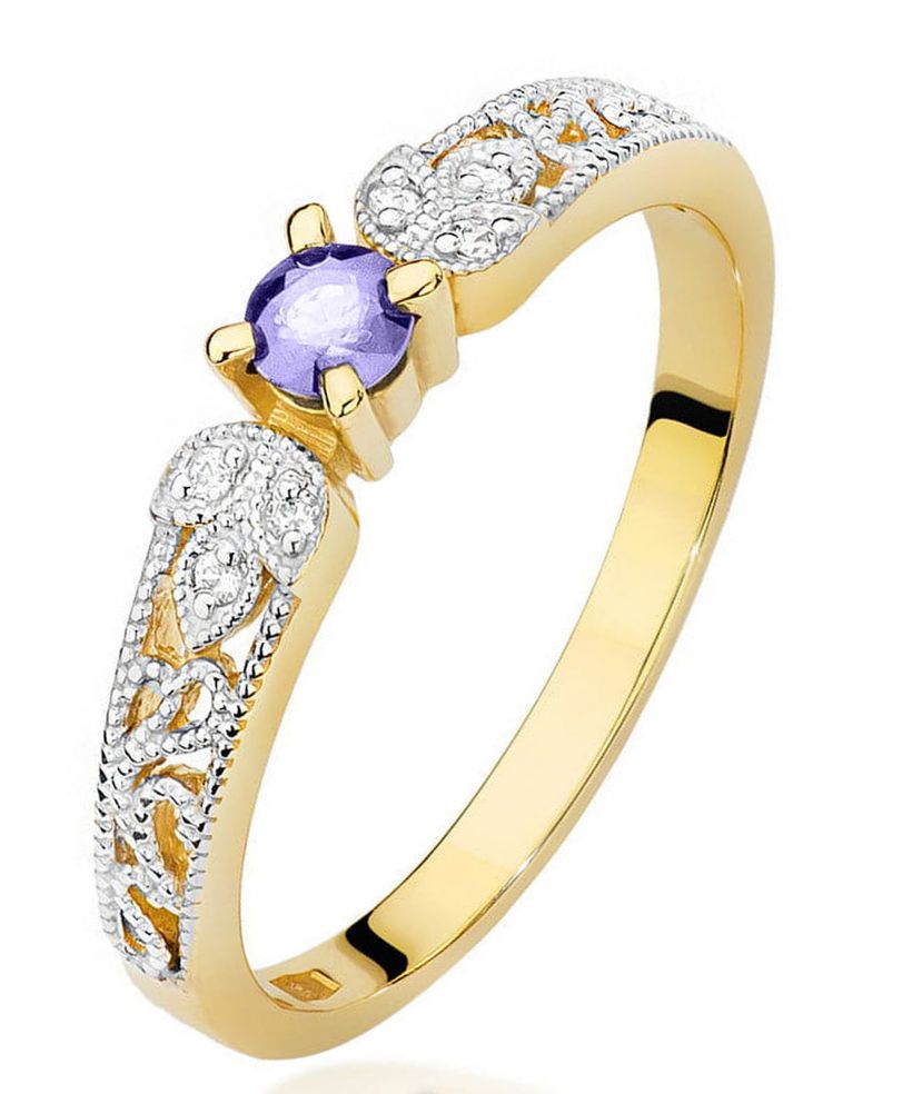 Prsteň Bonore - Zlato 585 - Tanzanit 0,1 ct