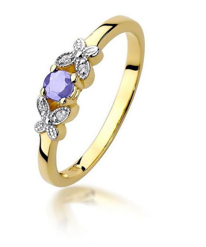 Prsteň Bonore - Zlato 585 - Tanzanit 0,15 ct