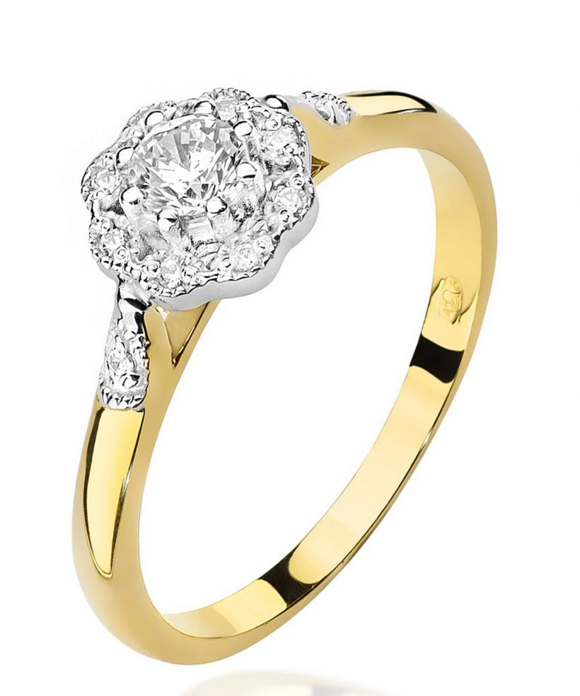 Prsteň Bonore - Zlato 585 - Diamant 0,23 ct