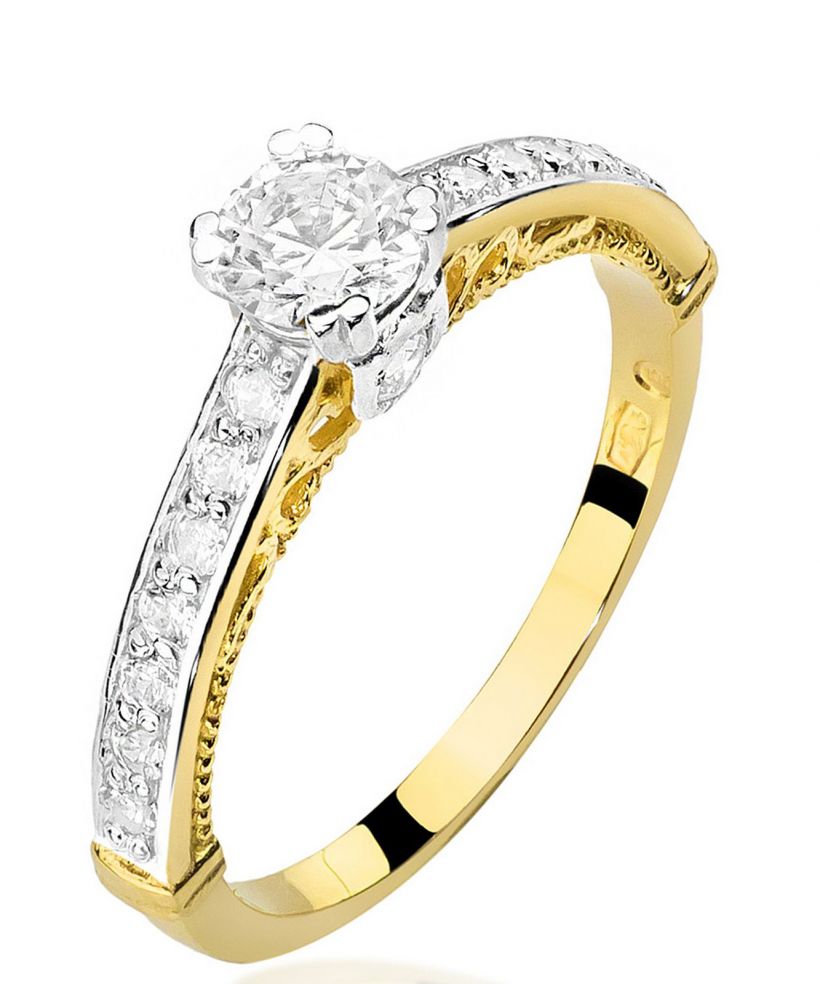 Prsteň Bonore - Zlato 585 - Diamant 0,3 ct