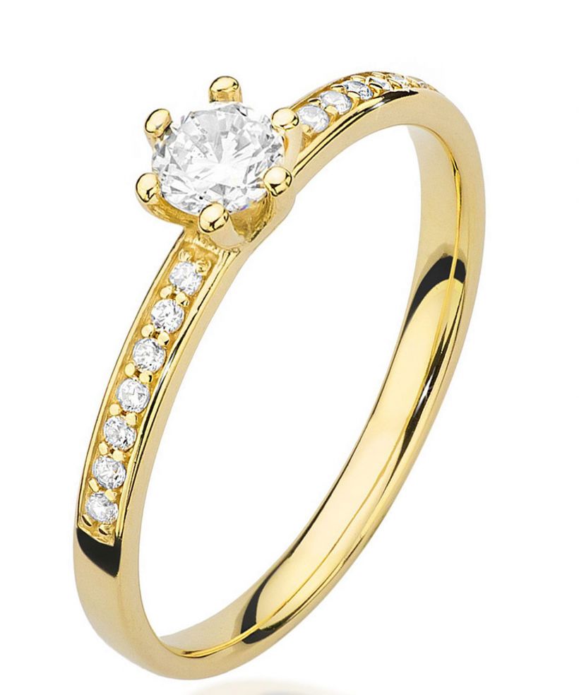 Prsteň Bonore - Zlato 585 - Diamant 0,25 ct