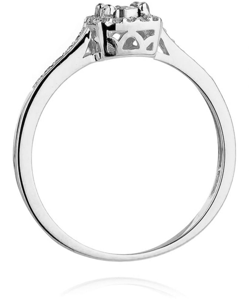 Prsteň Bonore - Biele Zlato 585 - Diamant 0,08 ct