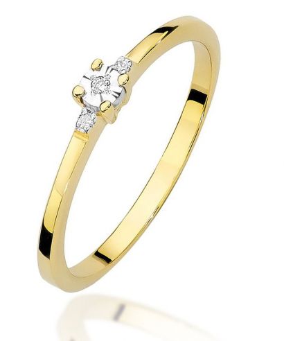 Prsteň Bonore - Zlato 585 - Diamant 0,0086 ct