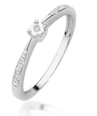 Prsteň Bonore - Biele Zlato 585 - Diamant 0,0086 ct