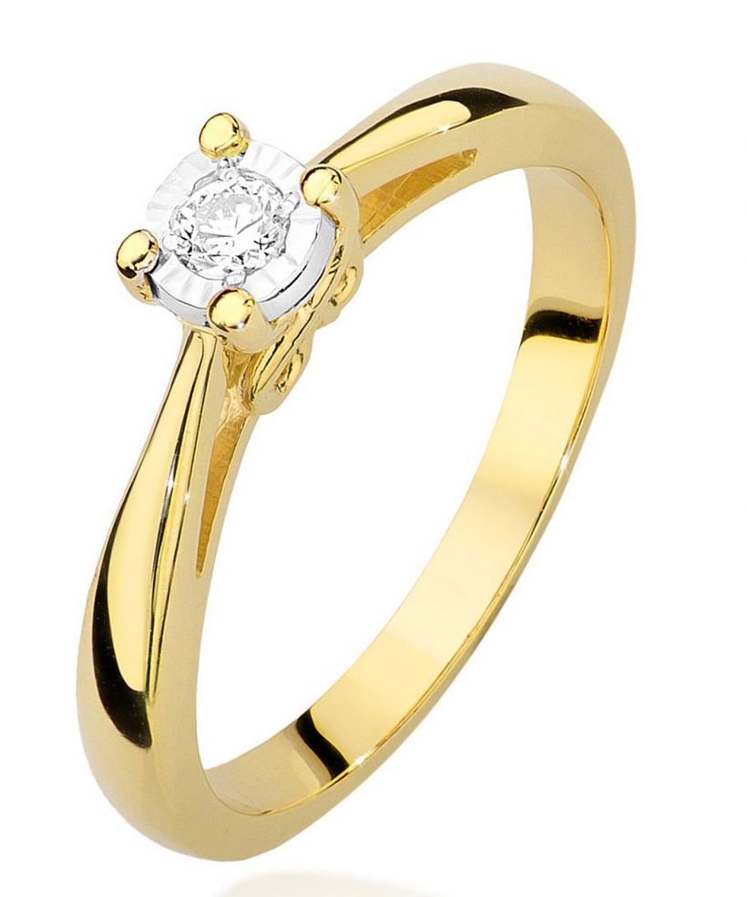 Prsteň Bonore - Zlato 585 - Diamant 0,08 ct