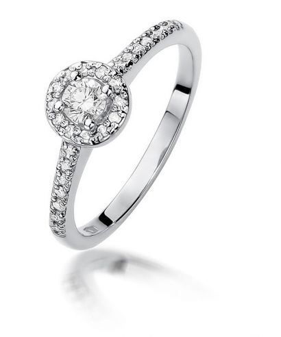 Prsteň Bonore - Biele Zlato 585 - Diamant 0,3 ct