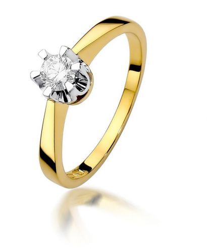 Prsteň Bonore - Zlato 585 - Diamant 0,25 ct