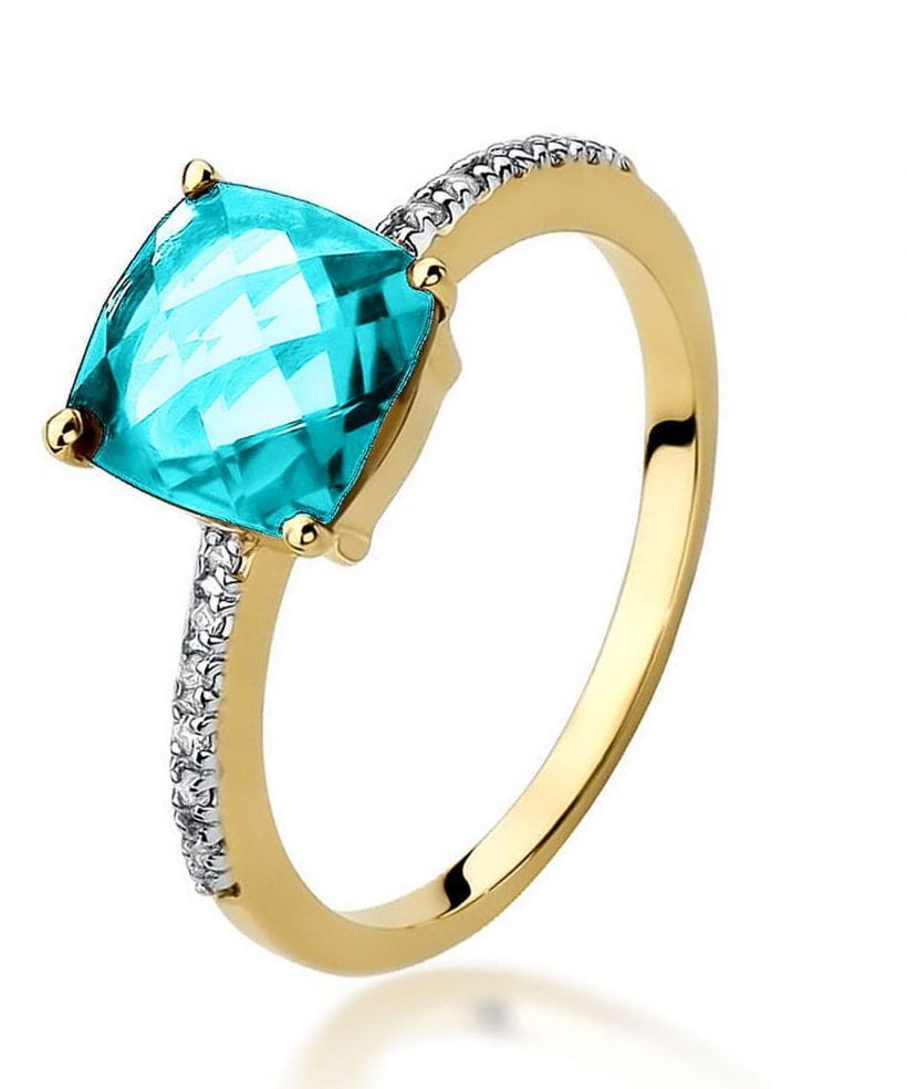 Prsteň Bonore - Zlato 585 - Topaz 2 ct