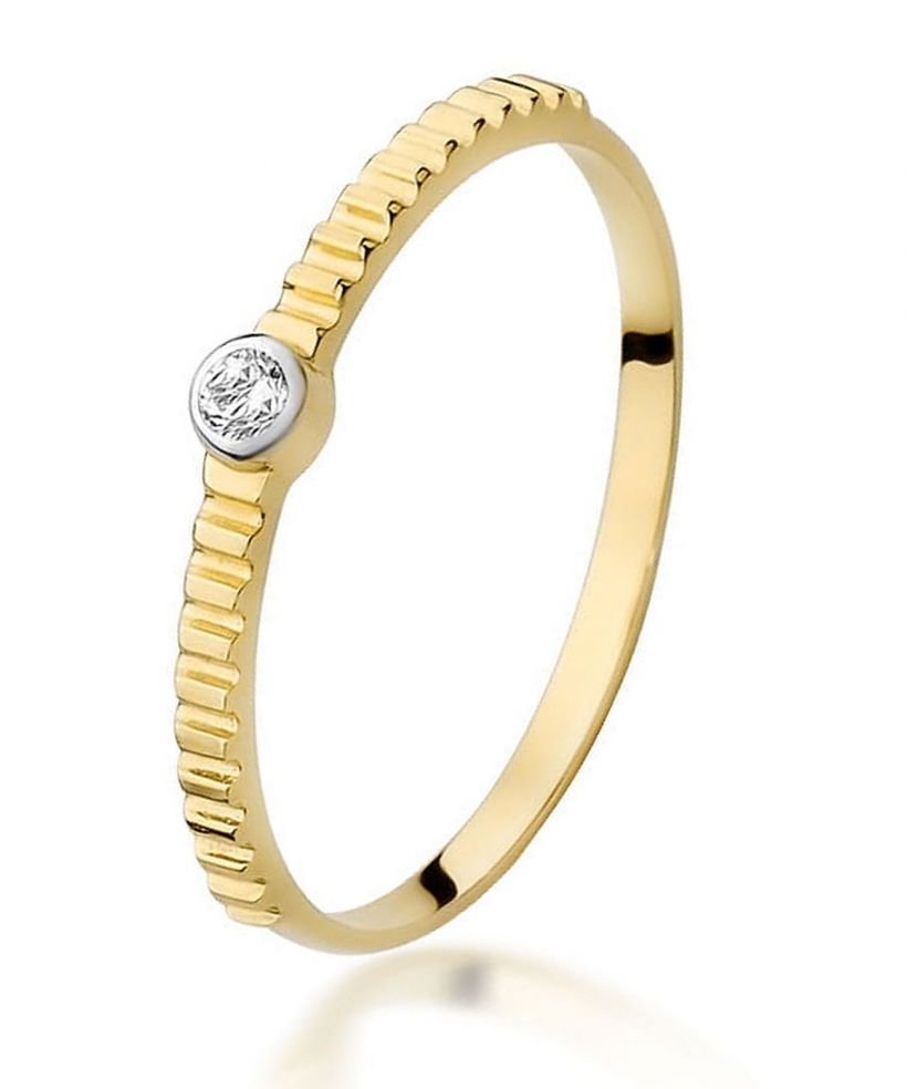 Prsteň Bonore - Zlato 585 - Diamant 0,04 ct