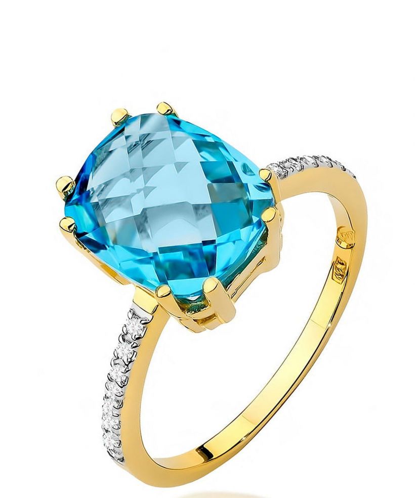 Prsteň Bonore - Zlato 585 - Topaz 3 ct