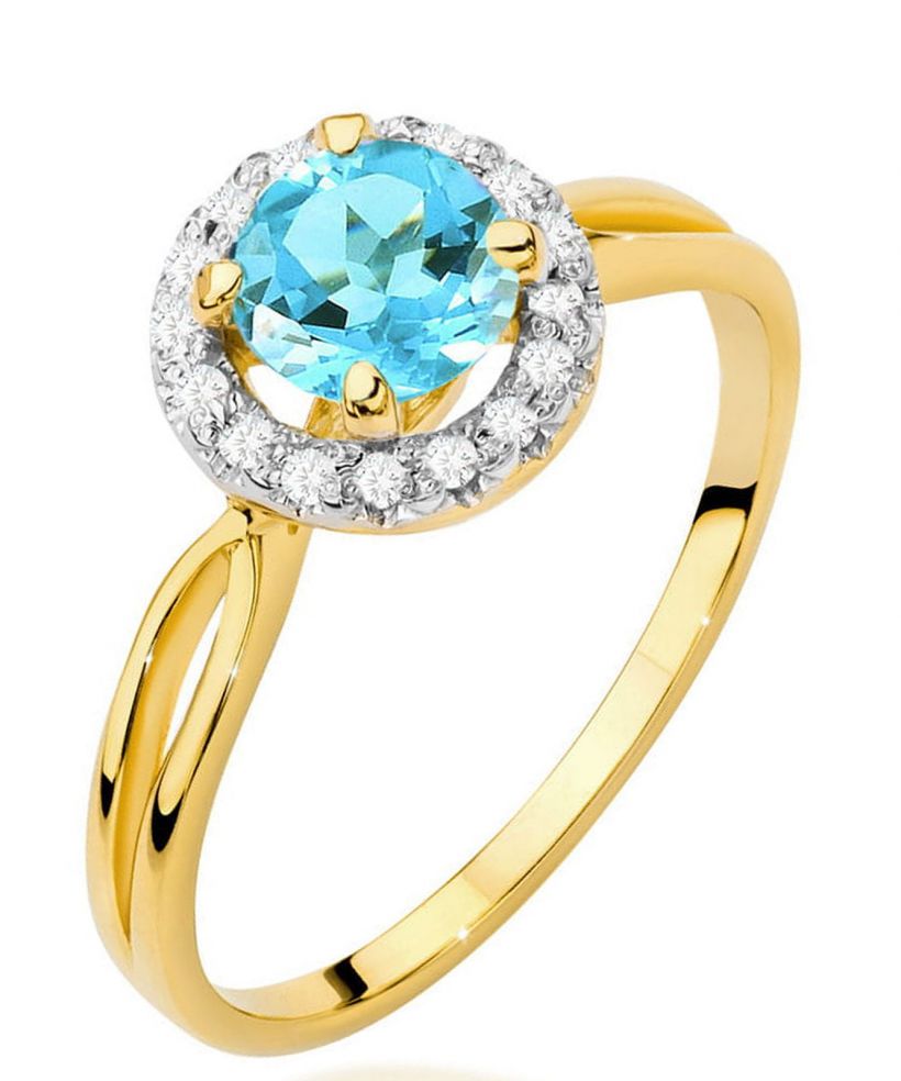 Prsteň Bonore - Zlato 585 - Topaz 0,8 ct