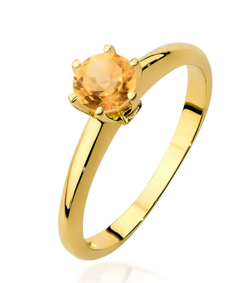 Prsteň Bonore - Zlato 585 - Citrón 0,5 ct