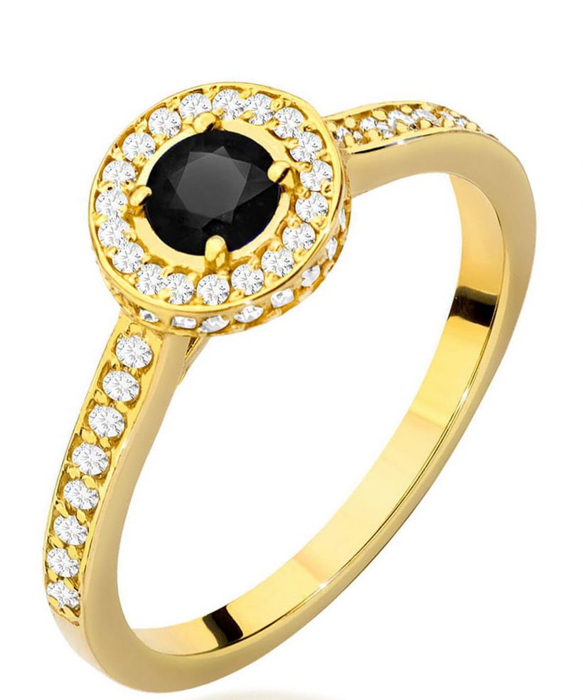 Prsteň Bonore - Zlato 585 - Čierny Diamant 0,3 ct