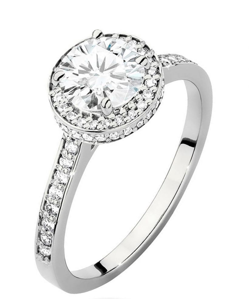Prsteň Bonore - Biele Zlato 585 - Diamant 1 ct
