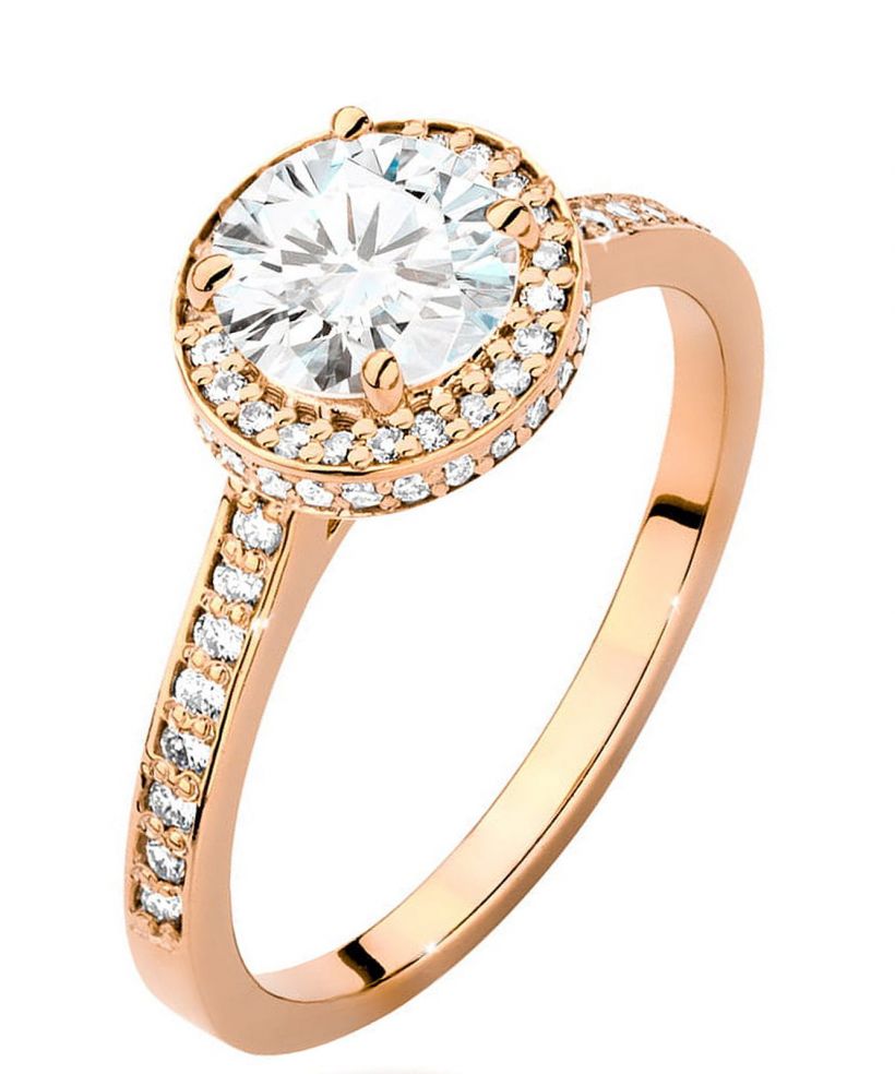 Prsteň Bonore - Ružové Zlato 585 - Diamant 1 ct