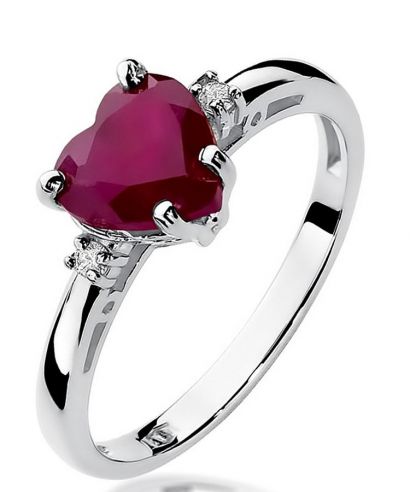 Prsteň Bonore - Biele Zlato 585 - Rubín 1,7 ct