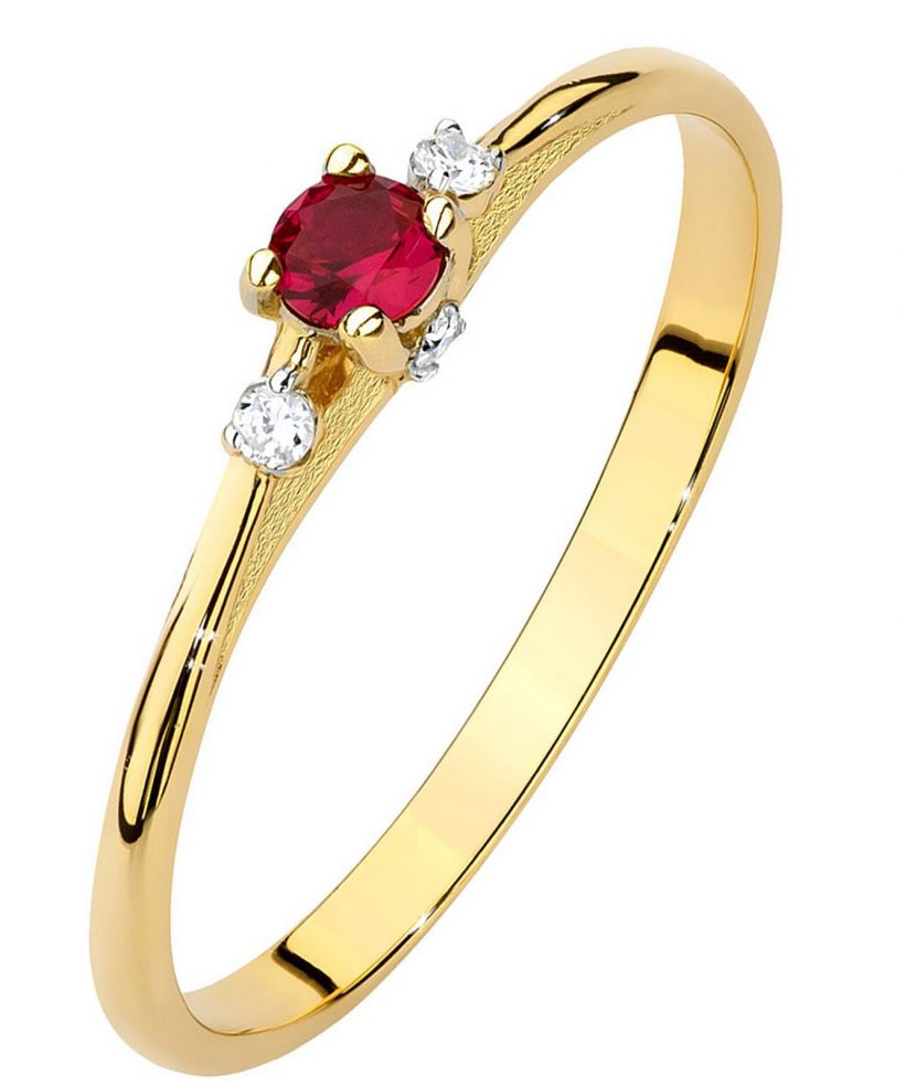 Prsteň Bonore - Zlato 585 - Rubín 0,15 ct