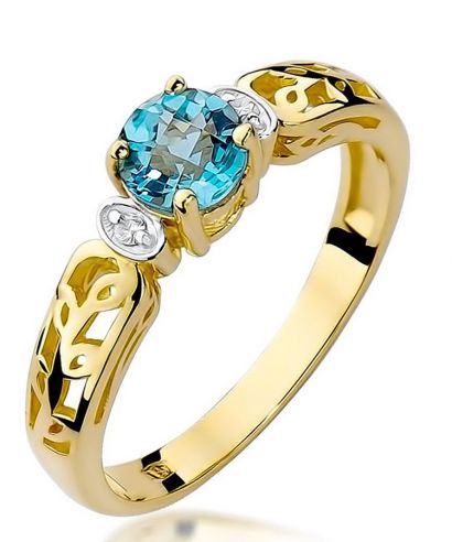 Prsteň Bonore - Zlato 585 - Topaz 0,5 ct