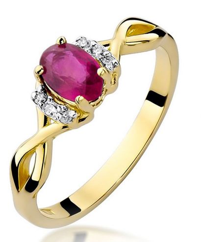 Prsteň Bonore - Zlato 585 - Rubín 0,6 ct