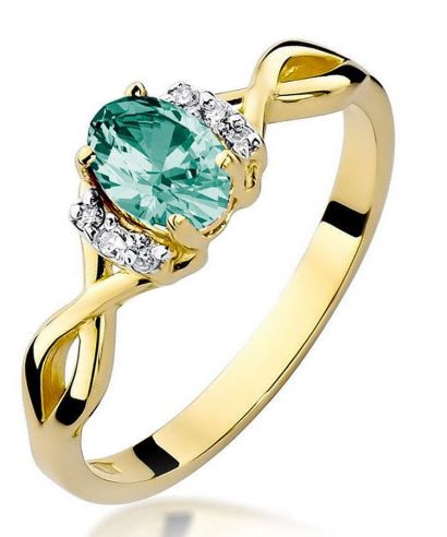 Prsteň Bonore - Zlato 585 - Smaragd 0,4 ct