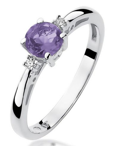 Prsteň Bonore - Biele Zlato 585 - Ametyst 0,5 ct