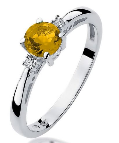 Prsteň Bonore - Biele Zlato 585 - Citrón 0,5 ct