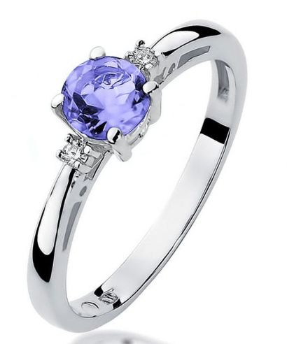 Prsteň Bonore - Biele Zlato 585 - Tanzanit 0,5 ct