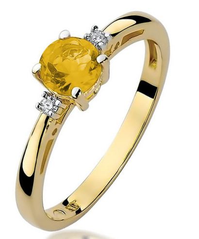 Prsteň Bonore - Zlato 585 - Citrón 0,5 ct