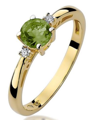 Prsteň Bonore - Zlato 585 - Olivín 0,6 ct