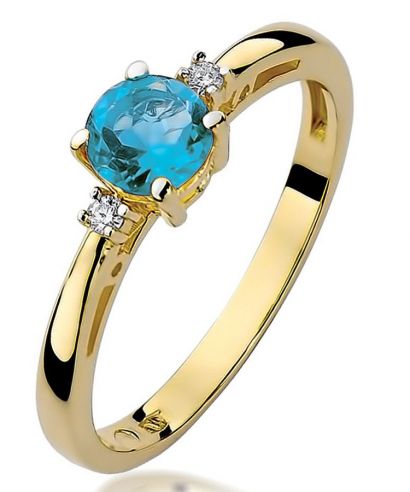 Prsteň Bonore - Zlato 585 - Topaz 0,5 ct
