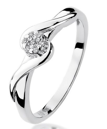 Prsteň Bonore - Biele Zlato 585 - Diamant 0,04 ct