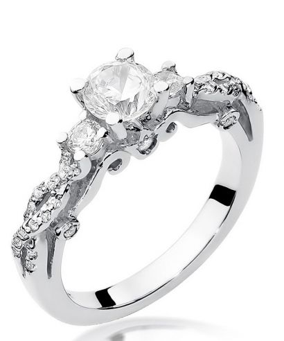 Prsteň Bonore - Biele Zlato 585 - Diamant 0,5 ct