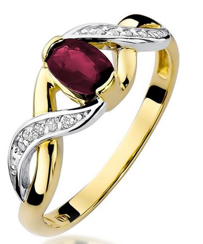 Prsteň Bonore - Zlato 585 - Rubín 0,6 ct