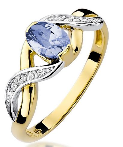 Prsteň Bonore - Zlato 585 - Tanzanit 0,4 ct