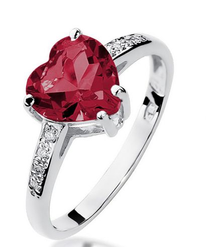 Prsteň Bonore - Biele Zlato 585 - Rubín 1,7 ct