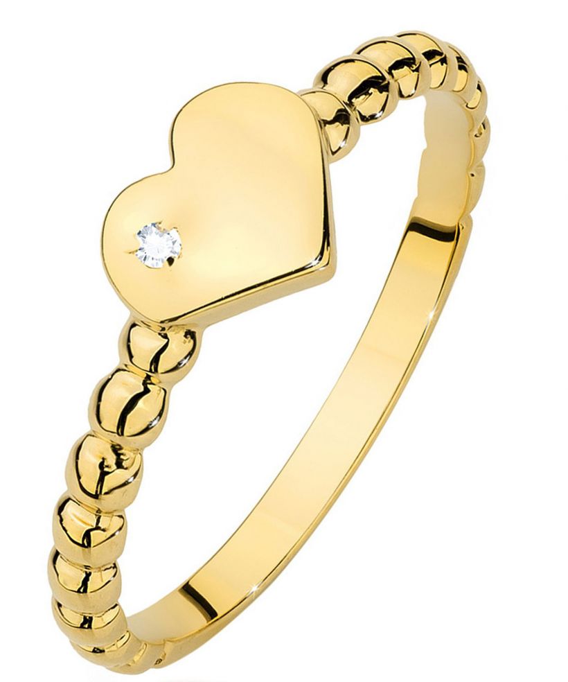 Prsteň Bonore - Zlato 585 - Diamant 0,01 ct